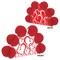 Beistle Club Pack of 12 Red and White Valentine Pop-Over Honeycomb Centerpiece Party Decorations 10"